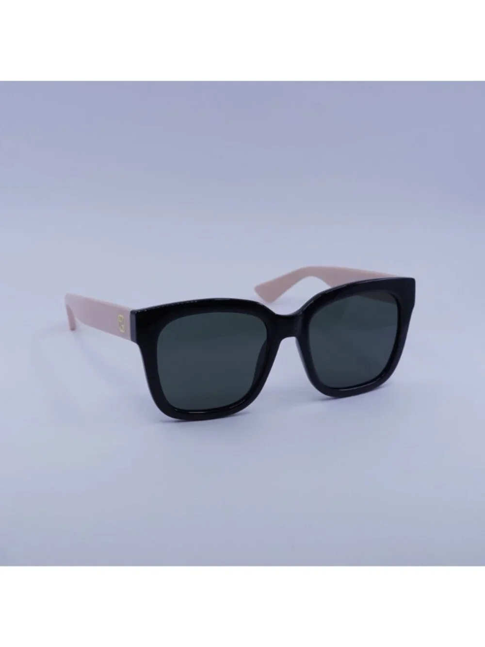 Gucci GG1338S 006 Sunglasses Black / Pink Square Frame, Grey Lenses